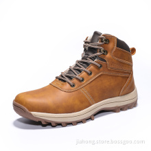 Mens Waterproof Leather Ankle Martin Boots